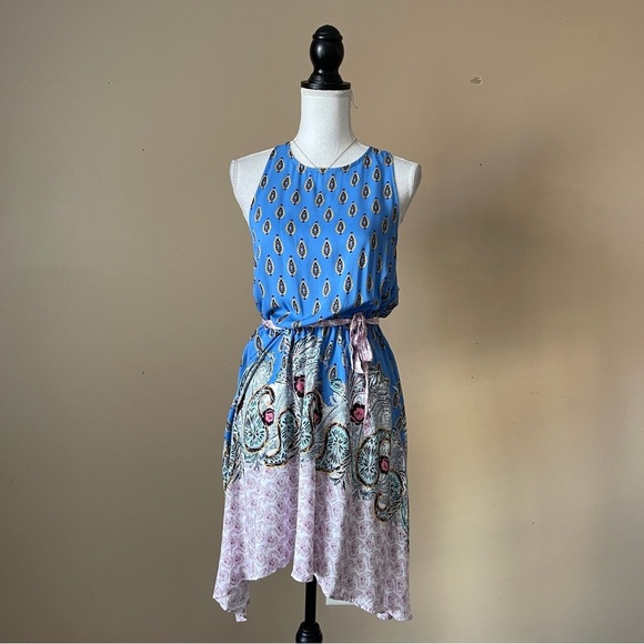 FREE PEOPLE | Rendezvous Girl Paisley Sleeveless Slip Dress Sz M - Picture 2 of 8